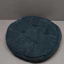 vctops Soft Chair Pads 18 inch Diameter Super Comfy Thicken Solid Color Round Seat Cushion for Kitchen Dining Room Office Chairs (PeacockBlue,18" x 18")