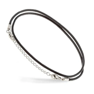 Motti Way Anklet Bracelet For Women, Water Resistant Nautical Black Rope Anklet, Stainless Steel Chain Adjustable Bracelet, Surfer String Foot Jewelry Women
