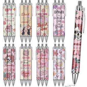 Dark Romance Ballpoint Pens - 24 Pcs Spicy Fairytale Ball Point Pen Black Ink Fine Retractable, Funny Smutty Gifts for Women Romance Reader Smut Books Lovers Office School Supplies