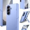 Miimall for Samsung Z Fold 7 Screen Case, Built-in Hinge Protection, with Stand Full-Body, Shockproof Thin Full-Cover, Heavy Duty, Slim Fit, Phone Case for Samsung Galaxy Fold 7 5G, Light Blue
