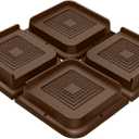 Bed Risers 1 Inch Heavy Duty, Furniture Risers for Bed Desk Table Sofa Couch,Oversized Bed Lifts Risers,Support up to 5000 Lbs(4 Pack Brown)
