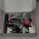 EYYA Handheld Cordless Car Vacuum Cleaner, 4-in-1 Portable Mini Car Vacuum Cleaner, 15000PA High Power & Air Duster with LED Light for Home Office (Grey/Pink)