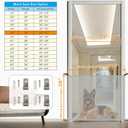 Dulepax Dog Gate for Stairs Mesh Baby Gate 30" Hx39 W Dogs Screen for Stairways Doorways, High Density Elastic Pet Gate Indoor Safety with Metal Hooks