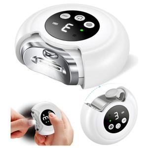 2025 New 3-in-1 Electric Nail Clippers, Baby Nail File, 3-Speeds, Polishing Automatic Nail Trimmer with Nail Chip Storage & LED Light, Rechargeable Safety Cutter for Women, Men, Baby, Seniors