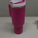 STANLEY Quencher H2.0 Tumbler with Handle and Straw 40 oz | Flowstate 3-Position Lid | Cup Holder Compatible for Travel | Insulated Stainless Steel Cup | BPA-Free | Fuchsia