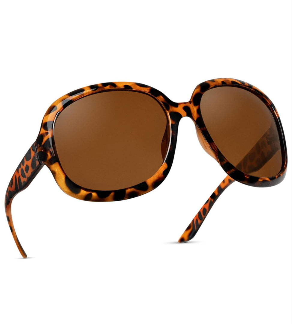 miyya Bug Eye Oversized Polarized Sunglasses Womens, Trendy Retro Sun Glasses for Women 2025, Oversized UV Protection Shades