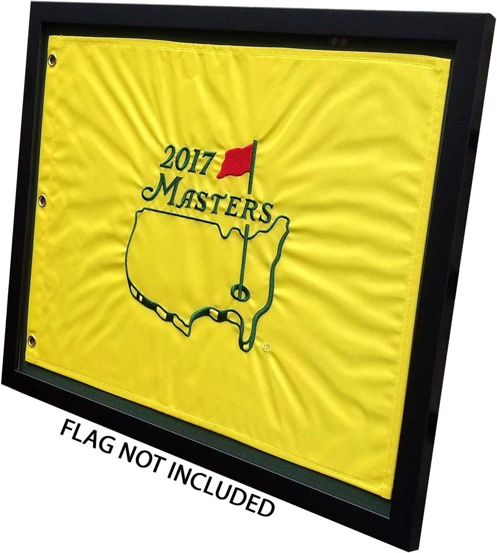 Compact Black Golf Flag Frame, Moulding blk-007, NEW Fairway Green and Black Mats (holds 13x17 Masters Golf Flags; flag Not Incl)