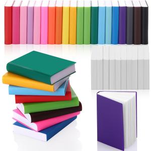 Draupnir 50 Pcs Book Miniatures, 40 Colorful Miniature Books und 10 Miniature White Book, 1:12 Scale Miniatures Books Tiny Christmas for Dollhouse Crafts Bookshelf Decoration