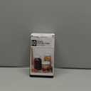 AOZITA [10 Pack] WIDE Mouth Mason Jar Lids for Ball, Kerr and More - White Plastic Storage Caps for Mason/Canning Jars - Leak-Proof, Dishwasher Safe & Food Grade