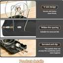 Kitchen Pot Lid Storage Rack, Pot-Lid Cutting Board Holder With Removable Drip Tray, Space-Saving Kitchen Pot Cover Organizer Stand for Countertop (1pc Black)