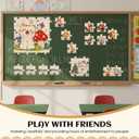 Seenelling 50 Pcs 6x6 Inch Large Blank Wooden Puzzle Pieces for Crafts DIY Make Your Own Puzzle to Draw on Unfinished Large Jigsaw DIY Arts and Crafts Projects and Gift