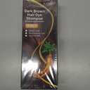 Dark Brown Hair Dye Shampoo 3 in 1, Hair Color Shampoo for Cover Grey Hair, Natural with Herbal Ingredient for Men and Women (Dark Brown)