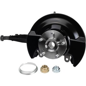 TRQ Complete Wheel Hub Bearing & Steering Knuckle Assembly LH Driver for 03-07 Honda Accord 2.4L Manual Transmission