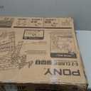 Pony Portable Folding Work Table, 2-in-1 as Sawhorse & Workbench, 31 W25 D25-35H, Large Load Capacity with 4pcs Clamps, 4pcs Bench Dogs