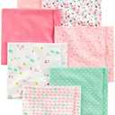 Simple Joys by Carter's Unisex Babies' Flannel Receiving Blankets, Pack of 7
