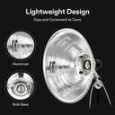 VIVOSUN Clamp Lamp Light with Detachable 8.5 Inch Aluminum Reflector up to 150 Watt E26 Socket (No Bulb Included), 6 Feet Cord, UL Listed, Pack of 2