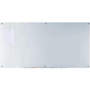 Audio-Visual Direct Magnetic White Glass Dry-Erase Board Set - 6' x 3' - Includes Magnets, Hardware & Marker Tray (Standard)