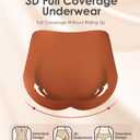 Kalapa Womens Underwear Seamless Full Coverage Breathable Briefs No Show Silky Stretch High Waisted Ladies Panties 6 Pack (X-Large)