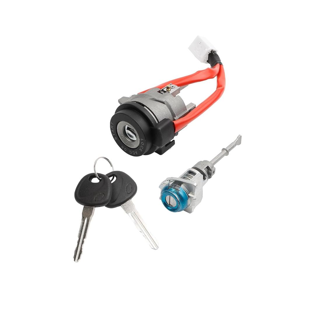 Ignition Switch Door Lock Cylinder with Key Compatible with Hyundai Elantra 2015-2020 81905-F2000 81910-F0000
