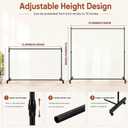 Freestanding Room Divider, No Drill Privacy Dorm Partition Blackout Curtain
Mobile Freestanding Stand with Wheels Adjusts up to 72 in and 86 x 75 Inch Blackout Curtain for Dorm Apartment Bedroom Office
Visit the Tondiamo Store