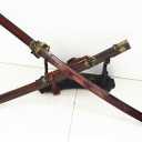 Zhmyyxgs Hand-Forging Dragon/Tiger Broadsword Dao Sharp Blue Damascus Steel Kungfu