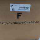 Outdoor Chair Cushions, Water-Resistant & Fade-Resistant, Patio Furniture Seat Replacement Chair Pads with Ties Zipper, Removable Cover, Non-Slip Bottom, Set of 4, 18.5 x 16 Inch, Light Grey