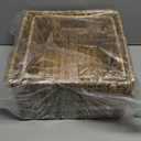 HOONEX Water Hyacinth Storage Baskets, Wicker Baskets for Organizing, Hand Woven Baskets with Carry Handles, Set of 2, Natural (15 x 12.8 x 7.5 inches)