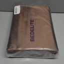 BEDELITE Satin Sheets Twin XL Size Bed Set, Luxury Soft Brown Silky Sheets for Hair and Skin, Similar to Silk Bed Sheets Set 3 Pieces with 1 Deep Pocket Fitted Sheet, 1 Flat Sheet, and 1 Pillowcase