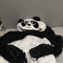 DarkCom Giant Panda Onesie Halloween Costume One Piece Unisex Adult Pajamas Women Men Sleepwear Christmas Pajamas (Medium)