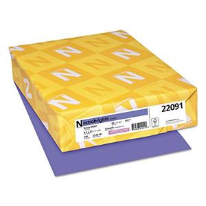 Neenah Paper 22091 Color Cardstock, 65lb, 8 1/2 x 11, Venus Violet, 250 Sheets