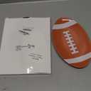 1 Pcs Football Serving Tray Melamine Football Plates Reusable Party Serving Dishes for Snacks Cookies Dessert Dishwasher Safe