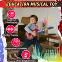 Kids Electric Guitar with 4 Strings Light Up Toy for Toddlers