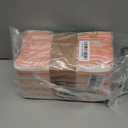 Native Fab Orange Kitchen Towels - 12 Pack - 16x26 inches - Basket Weave Stripe Towels with Hanging Loop, Absorbent Cotton Towel for Cleaning, Drying Dishes, Washable Dish Cloths Set- Orange