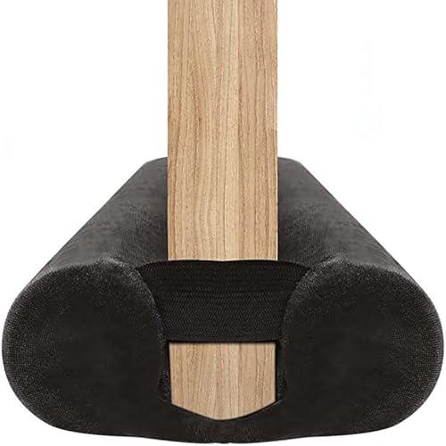 BKSAI Door Draft Stopper for Doors 29-35" No Adhesive Draft Stopper for Bottom of Door Draught Excluder Under Door Wind Blocker Reduce Noise Draught Excluder Sweep Sound Proof (Black), 1 Piece