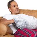 The Hug Pillow | 10 lb Weighted Heavy Round Sensory Pillow with Cozy Hand Pocket for Self-Care, Comfort, Relaxation, Sleep - Thoughtful Gift for Adults, Dads, Teens, Boys