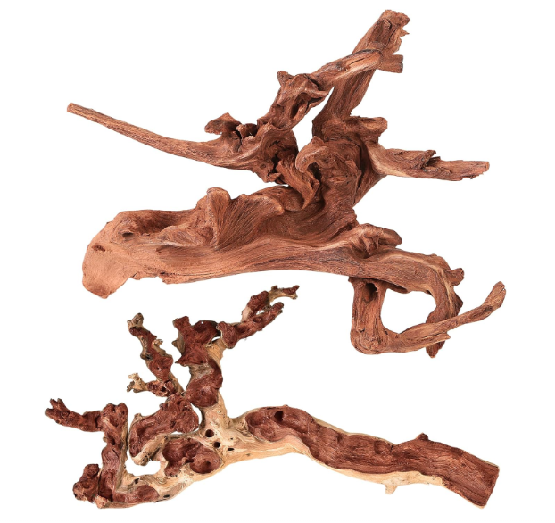 Natural Large Coral Driftwood for Aquarium Decor Reptile Decor, Assorted Driftwood Branch 2 Pcs, Fish Tank Decoration…
