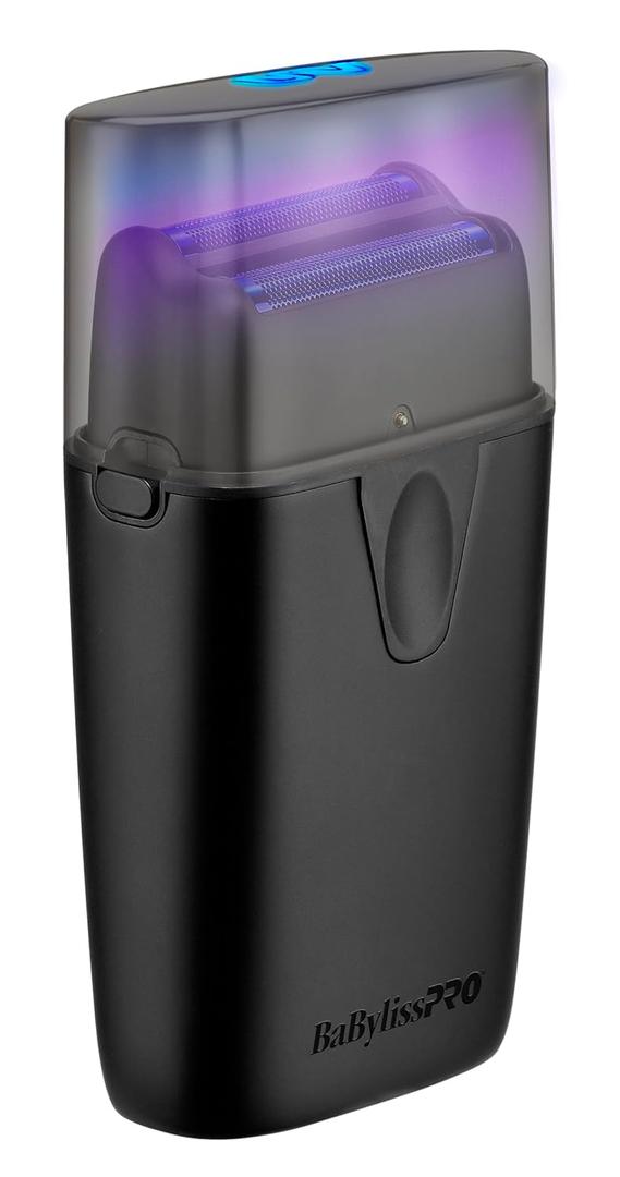 BaBylissPRO UVFOIL UV-Disinfecting Metal Double-Foil Shavers (Black)