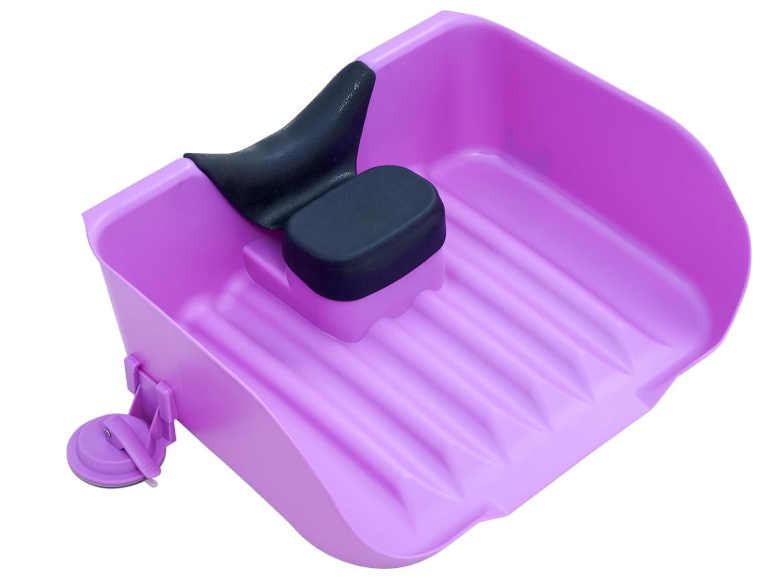Portable Shampoo Basin for Kids, Baby, Children,Tear Free Hair Washing Basin Tray at Home (Purple)