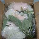 Yastouay 2 Bouquets Peonies Artificial Flowers, Mixed Pink & White Fake Peonies with Large Bloom, Silk Peony Flowers Faux Peony Bouquet for Wedding Centerpieces, Table, Vase & Home Decor