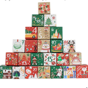 Lihome Diy Advent Calendar  Empty Advent Calendar to Fill Yourself, Christmas Advent Boxes Empty for Kids and Family (Classic Box)