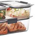 Rubbermaid Brilliance Food Storage Containers, Set of 5 (10 Pieces), BPA-Free, Leak-Proof, Clear