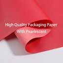 DYSHIPEN 30" Wrapping Paper Rolls with Gift Bows,Crimped Curling Ribbons,Silk Like Satin Ribbon and Gift Tags For Christmas Gift Wrapping Birthday Baby Shower Wedding(16.4 Ft). (Red, 30 Inch)