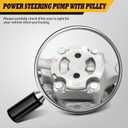 21-5341 Power Steering Pump with Pulley Compatible with Accord EX/LX L4 2.4L 2003 2004 2005 2006 2007 96-5341 56110RAAA01