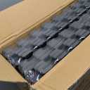 PRAISUN 0.56" Rubber Top Gym Flooring, Heavy Duty Interlocking Gym Mats for Home Gym, Non-Slip Workout Mat, 24 x 24in Large Gym Floor Mat, Protect Floors from Weights & Equipment, 48 Sq Ft, Black/Grey