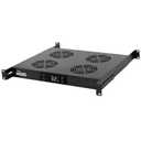 Tecmojo 1U 19'' Rack Mounted Fan Shelf with 4 Fans, Fan Tray with Adjustable Rail for Different Depth, for Cooling 19inch AV and Network Data Racks