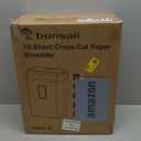 Bonsaii 10-Sheet Cross Cut Paper Shredder, 5.5 Gal Home Office Heavy Duty Shredder for Credit Card, Staple, Clip with Transparent Window(C209-D)