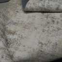 2x7 Washable Runner Rug Beige Grey Abstract Non Slip Soft Low Pile Hallway Kitchen Rug Neutral Modern Carpet for Laundry Bathroom Bedroom Living Room Home Decor