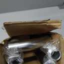 TANGWIN Nickel Wrap Around Curtain Rods:Blackout Heavy Duty Adjustable Window Curtain Rod Room Darkening,1Inch Modern Decorative Curved French Metal Single Drapery Rod Easy Install,Satin Nickel 48-90"