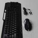 Wireless RGB Gaming Keyboard and Mouse - Rechargeable Backlit,Long Battery Life,Metal Panel Mechanical Feel with Palm Rest,7 Color Gaming Mouse and Mouse Pad for Game and Work