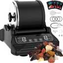 Rock Tumbler Kit Barrel Rock Tumbler for Adults Kids Rock Polisher Tumbler Kit LCD Display 9-Speed Motor 9-Day Timer 0.55lb Rough Gemstones 4 Polishing Grits Complete STEM Science Hobby Kit